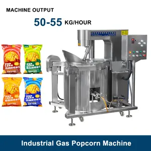 Full Automatic Industrial Big Capacity Caramel Mushroom Popcorn Making Machine Price