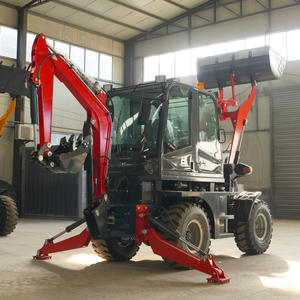 تصنيع الصين لودر حفار تحميل النقل 4x4 محمل حفار هيدروليكي بناء الطريق لودر حفار متعدد الوظائف - Product Image 2