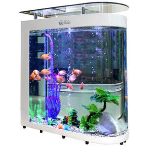 Groot scherm woonkamer scheidingswand ecologisch kogelvormig goudvis <span class=keywords><strong>aquarium</strong></span> klein <span class=keywords><strong>medium</strong></span> ultrahelder glas warmtegebogen - Product Image 5