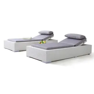 De mimbre cama solar aluminio <span class=keywords><strong>tumbona</strong></span> silla <span class=keywords><strong>tumbona</strong></span> Patio sofá-cama de playa piscina del Hotel muebles de salón al aire libre - Product Image 1