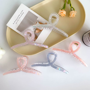 Fermagli per Capelli in Acrilico Semplici Rettangolari a Doppio Braccio con Molla 8cm per Uso Quotidiano - Product Image 2