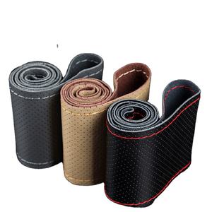 12 سنوات مصنع الجملة pvc بو tpc الكربون جلدية العالمي سيارة زينة الداخلية غطاء عجلة القيادة - Product Image 1