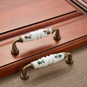 Poignées de meubles en <span class=keywords><strong>porcelaine</strong></span> en vente chaude, <span class=keywords><strong>poignée</strong></span> de porte de placard, décoration moderne, commode de chambre à coucher, <span class=keywords><strong>poignée</strong></span> de tiroir de <span class=keywords><strong>cuisine</strong></span> - Product Image 2