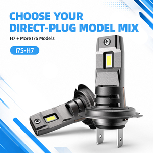 Système d'éclairage automobile I7S, ampoules de phares LED H7, phare 70W 6000K, éclairage LED pour véhicules, phares LED pour voitures, plug and play - Product Image 1