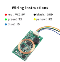Módulo Lector de Tarjetas Inteligentes RFID de Doble Frecuencia 125kHz 13.56MHz, Interfaz Wiegand UART, Material ABS, Protocolo ISO 14443A, 0-3m