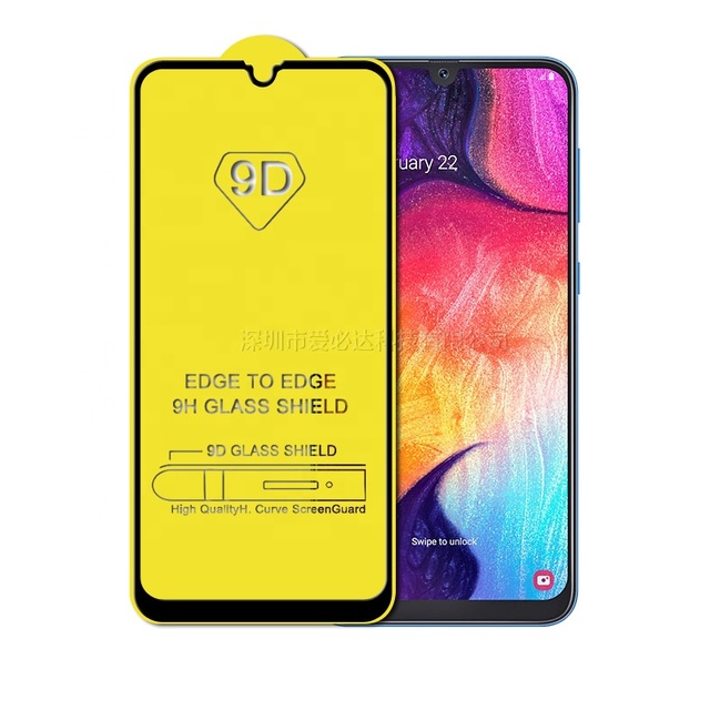 9D 6D Full Glue Tempered Glass Screen Protector for Samsung A20e 5D Glass for Samsung A20s 9H Mobile Phone Protective Cover
