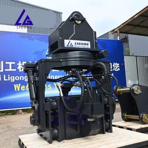 Marteau vibrant inclinable pour excavatrice : angle réglable pour le battage de pieux, idéal pour l'installation de palplanches inclinées dans les projets de fondations - Product Image 3