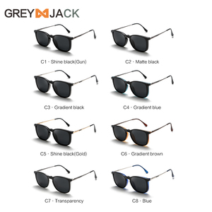 جراي جاك بيع بالجملة مشبك نظارات شمسية 4 في 1 عدسة UV400 كليب على إطار نظارات مستقطبة - Product Image 5