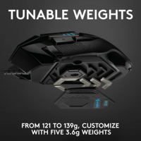 Ratón para Juegos Logitech G502 Hero de Alto Rendimiento, Original Lightspeed, 25600 dpi, Ratón para Juegos con Cable para PC