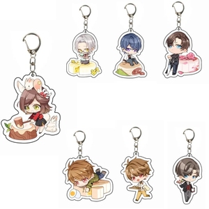 Lágrimas de Themis Cute Cake Series Sleep Under Cover Shape Luke Artem Vyn <span class=keywords><strong>Marius</strong></span> Llavero Base de joyería Soportes Llavero Fans Regalos - Product Image 1