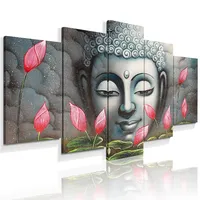 Unique Lord Buddha Design Wall Art Canvas Painting