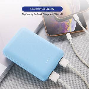 5000 Mah logo personnalisé Mini Power Bank Cadeau Léger Portable Power Pack avec Double Usb Mini Chargeur Power Bank <span class=keywords><strong>Batterie</strong></span> <span class=keywords><strong>Externe</strong></span> - Product Image 6