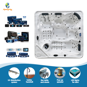 Aquaspring di lusso di grande Design 5 persona <span class=keywords><strong>jacuzzi</strong></span> all'aperto vasche Spa acrilico Balboa idromassaggio vasca idromassaggio con getti 103 - Product Image 2