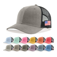 Gorras de malla unisex al por mayor de 6 paneles con parche bordado, gorras de camionero de alta calidad para hip hop, pesca al aire libre, moda, con logo personalizado