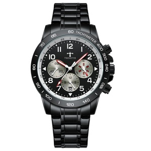 Montre-bracelet de luxe pour homme avec mouvement en acier inoxydable et chronographe à quartz <span class=keywords><strong>Moonswatch</strong></span> Style sport avec logo personnalisé Résistance à l'eau - Product Image 1