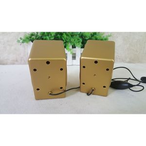 Portable Speakers <b>Mini</b> USB Powered 5-10W For <b>Laptop</b> Desktop Use Gold Color - Product Image 1