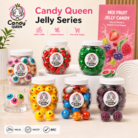 Bonbons gélifiés fourrés à la confiture, saveur fruitée, multicolores, emballage en vrac, bonbons gélifiés à la crème de fruits, personnalisables