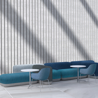 Juego de sofás de oficina modernos, blancos y marrones, muebles de oficina pequeños y económicos para salón, Base metálica duradera, sala de estar, dormitorio, Hospital