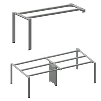 Pieds de table d'accessoires de meubles de bureau d'ordinateur à cadre métallique