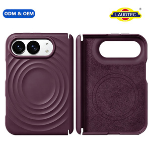 Coque de téléphone à chargement sans fil en silicone liquide avec anneau magnétique pour iPhone Duo avec doublure en microfibre OEM/ODM Vente en gros 2026 - Product Image 1