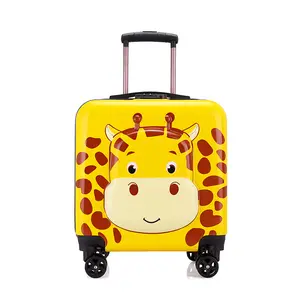 Customizable Pattern Cartoon Character Riding Suitcases For Children Bag Fashionable Kids Luggage Travel Trolley For Carry-Ons