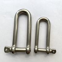 Manille de chaîne d'ancrage à vis longue en acier inoxydable 304/316 de qualité marine, robuste, forme en D, M6, pour l'exploitation minière