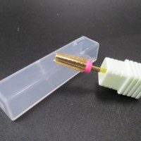Forets de fraisage pour ongles en acier au tungstène doré 5 en 1 à double utilisation manuelle, carbure multifonctionnel à haute dureté pour une utilisation longue durée