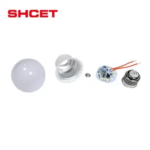 SHCET हाई सेलिंग ए सीरीज लाइट्स लाइटिंग एलईडी बल्ब 9W IC ड्राइवर AC220V E27/B22 बेस