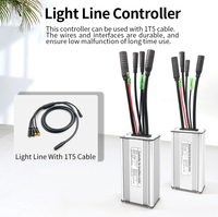 Kit de Conversion Moteur de Vélo Électrique KT 36V/48V 250W-1000W, Contrôleur Ebike 15A/17A/22A/25A/30A avec Connecteur Étanche Julet