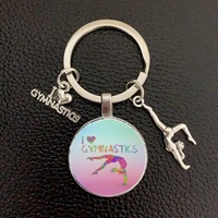 Llavero Metálico Creativo con Temática de Gimnasia, Colgante Metálico para Hombres y Mujeres, Estilo Deportivo, Empaque a Granel