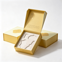 Boîte à cosmétiques et parfums de luxe personnalisée avec logo magnétique, écologique, finition dorée, échantillon disponible pour l'Europe, les États-Unis et le Moyen-Orient