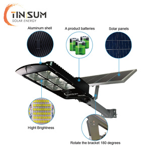 Đèn Đường <span class=keywords><strong>Led</strong></span> Năng Lượng Mặt Trời Cho Hộ Gia Đình, Đường Phố Chống Nước 300W Chiếu Sáng Ngoài Trời - Product Image 3