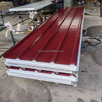 Panneaux de toiture isolés ignifuges Matériaux de construction Panneaux de toiture en aluminium reliés Isolation thermique intérieure pour la construction