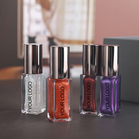 Vente chaude Gloss à lèvres brillant personnalisé avec paillettes Gloss à lèvres en gros en marque privée Gloss à lèvres brillant en vrac