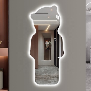 Fabbrica diretta nuovo Design creativo a forma di orso intelligente specchio a LED a figura intera in vetro pareti camera <span class=keywords><strong>da</strong></span> <span class=keywords><strong>letto</strong></span> 5mm di spessore decorazione per la casa - Product Image 4