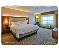 Offre Spéciale : Ensemble de Mobilier de Chambre d'Hôtel Sur Mesure en Bois Massif, Style Urbain Moderne et Écologique, Idéal pour les Hôtels Holiday Inn