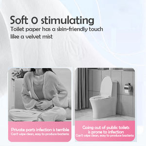 2025 Bestseller LangQiao Eco Bamboe Pulp Zacht Toiletpapier voor Thuisgebruik met Hoge Absorberende Eigenschappen Standaard Rol - Product Image 2