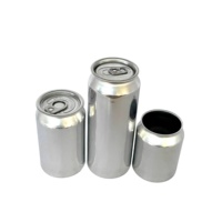 Canette de bière en aluminium vide de 250ml 330ml 12oz avec couvercle à extrémité ouverte facile pour l'emballage de boîtes de conserve