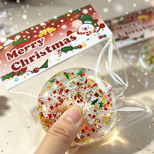 Christmas Stress Balls Christmas Handmade Ball Squishy Toy Cute Holiday Party Gift for Children and Adults - Product Image 6