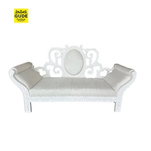 Blanco plata Color boda <span class=keywords><strong>eventos</strong></span> combinar forma <span class=keywords><strong>de</strong></span> corazón doble asiento Rey reina trono <span class=keywords><strong>sillas</strong></span> - Product Image 4