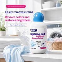 Agent blanchissant pour vêtements blancs, fixateur de couleur, élimine le jaunissement, illumine les blancs ; Poudre de blanchiment en flacon pour