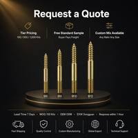 Kit d'assortiment de goujons à double extrémité M6 M8 M10 M12, mélangés, pour bois et métal, en acier au carbone, finition zinc jaune, ensemble de quincaillerie DIN