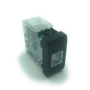 Lampada LED di Emergenza Bticino 1W 50Lm Modulo Keystone con Adattatore Antracite Livinglight International - Product Image 1
