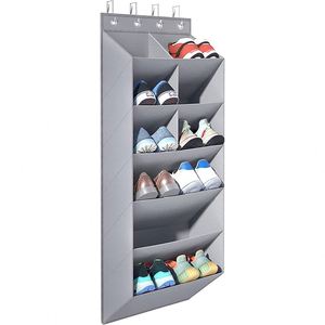 Folding Hanging Over Door Organizer with 5 Clear Dust-Proof Pocket Organizer for Kid's Toys - Product Image 3