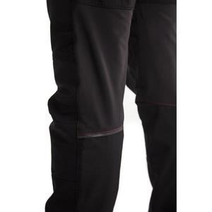 BLAKLADER - 145618459956C156 Service <b>trousers</b> with <b>stretch</b> <b>Black</b>/Red - EAN 7330509651469 WORK <b>TROUSERS</b> CARGO WORK <b>TROUSERS</b> - Product Image 5