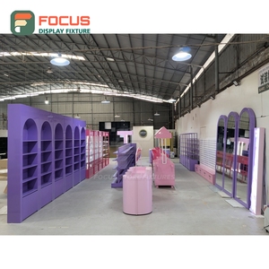 Heavy Duty Store Interior Metal Display Table Concept Design Cosmetic Shop Design - Product Image 1