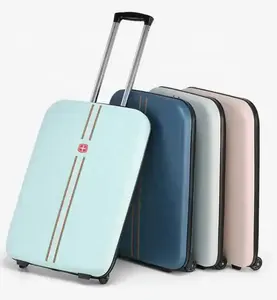 Collapsible Foldable Retractable Luggage Trolley Handle 20 24 inch Custom Portable Travel Luggage Folding Luggage Suitcase