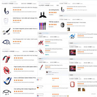 Vente flash Câble USB tressé de 1 m vers Micro USB Chargeur rapide 2A Câbles USB Micro B pour téléphone Android