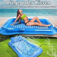 Flotteur gonflable en PVC pour pulvérisation d'eau, lit de bronzage pour adultes, flotteur amphibie pour piscine et plage, usage extérieur – Approvisionnement direct usine