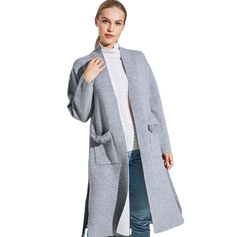 Guoou Knitwear Winter Amazon hot sale fashion Wholesale Custom OEM Fashion 2023 New fashion Long Women sweater cardigan